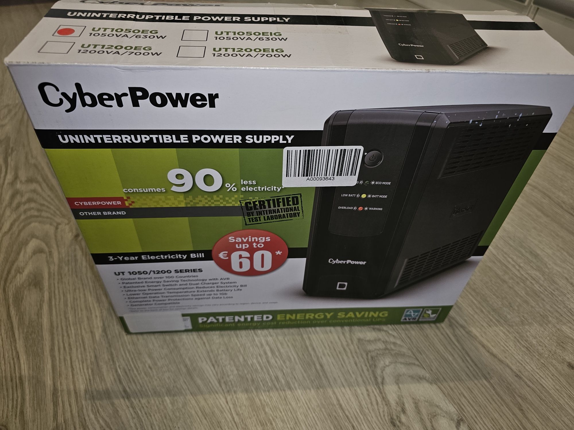 UPS Cyber Power 1050 VA 630W