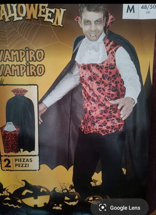Костюм накидка Дракула, Упир Хеллоуїн, Hellowin