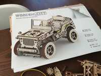Drewniane puzzle 3D Samochód 4x4 Jeep Willys