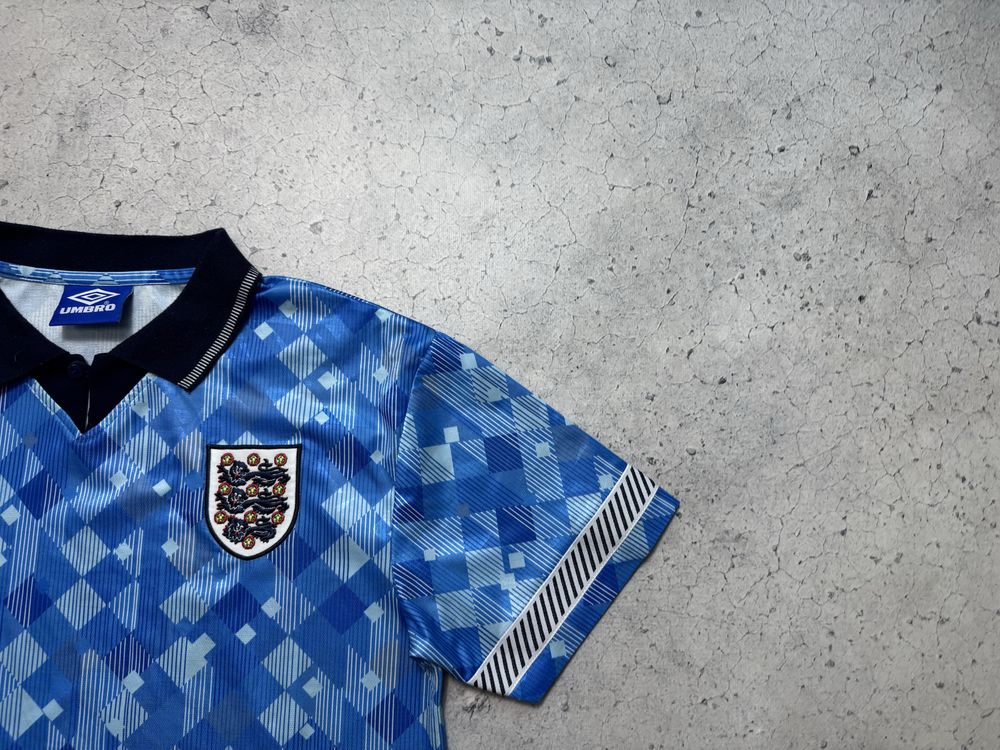 Мужская Футбольная Футболка Umbro England Team Vintage 90-х Винтаж