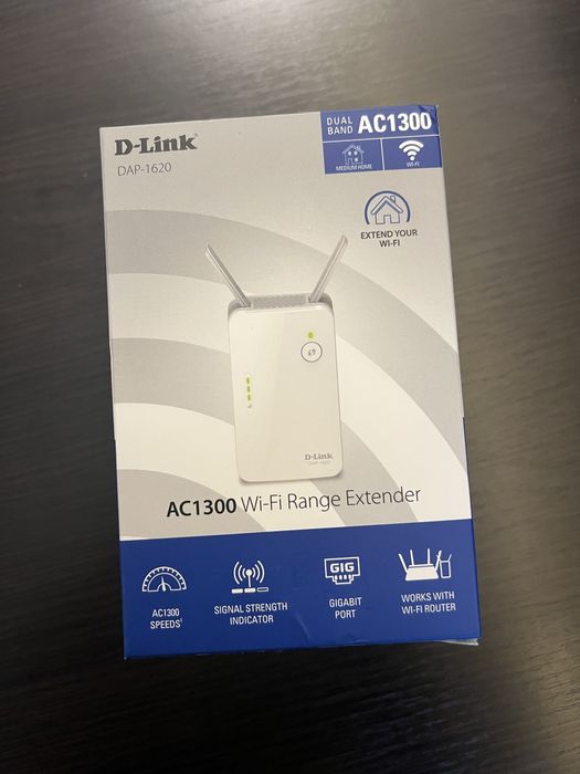 Wzmacniacz sygnału sieci wifi extender D-Link DAP-1620 AC1300
