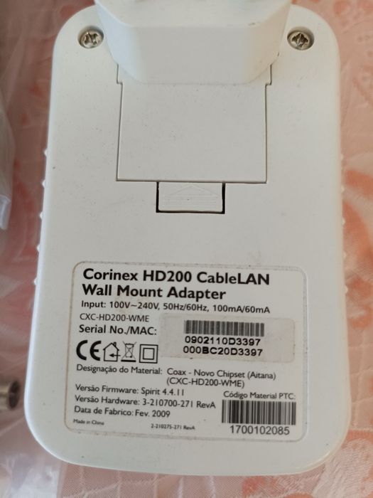 Corinex HD200 CableLAN - Powerline por coaxial
