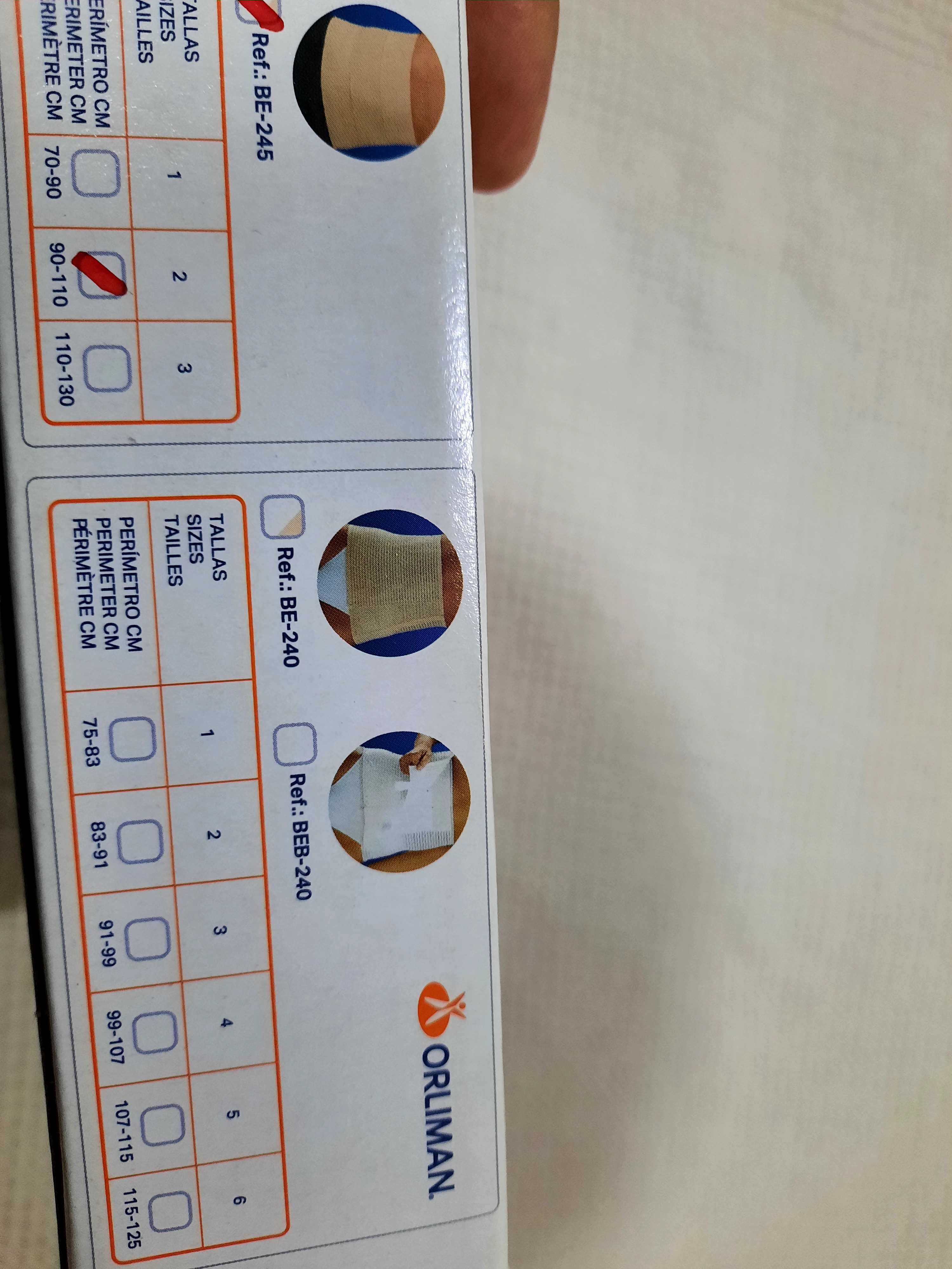 Faixa abdominal elástica