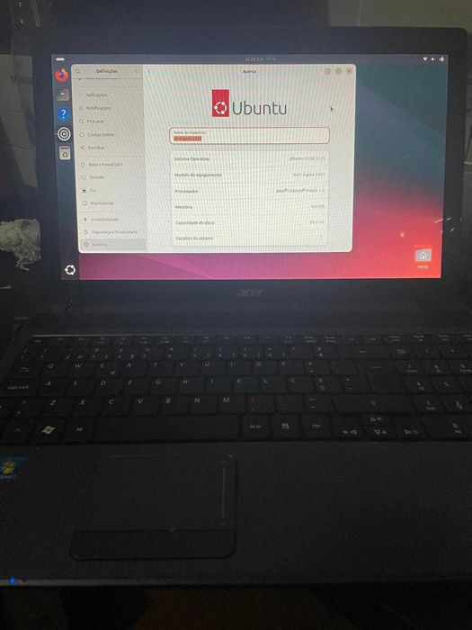 Portátil Acer Aspire 5333