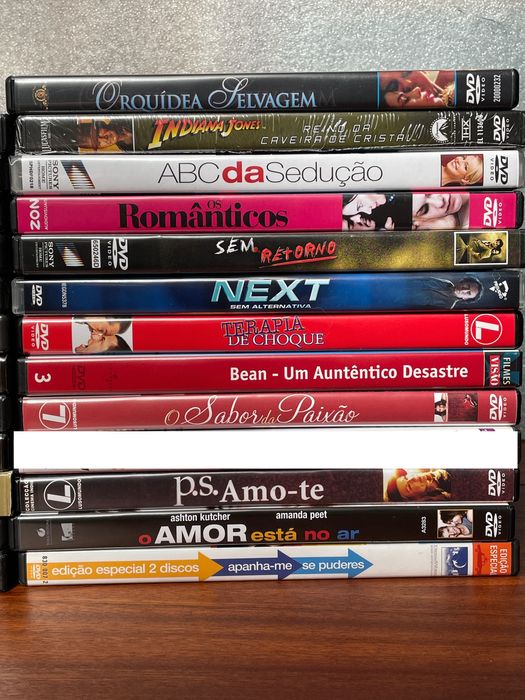 DVD vários filmes cinema romântico, ação, thriller... excelente estado