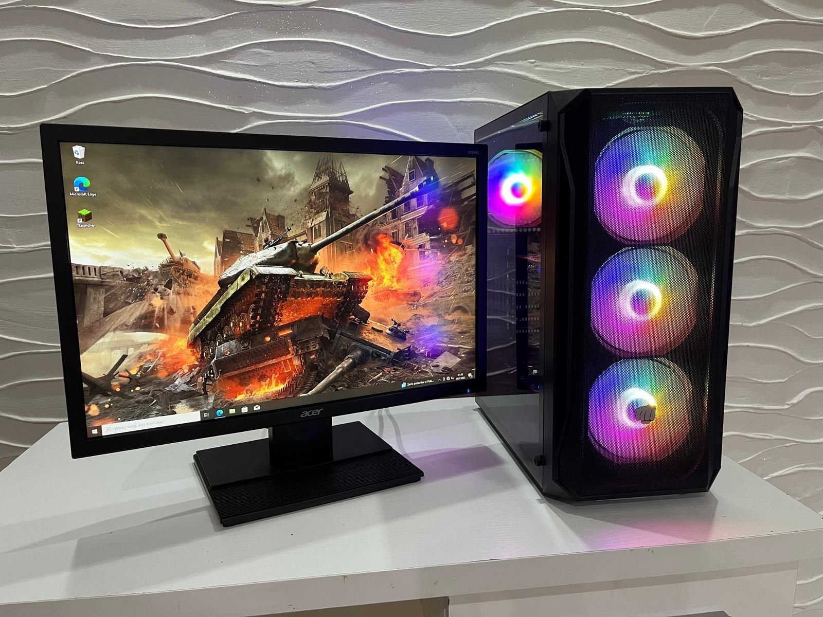 Komputer i5-7400 / GTX 1060 / SSD / HDD / 16 RAM / Monitor / Gamingowy