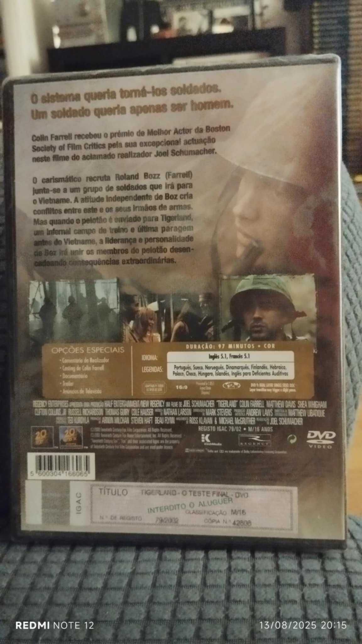 DVD - "Tigerland - O Teste Final"