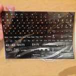 Naklejka na całą klawiaturę laptopa PC QWERTY UKRAIŃSKI