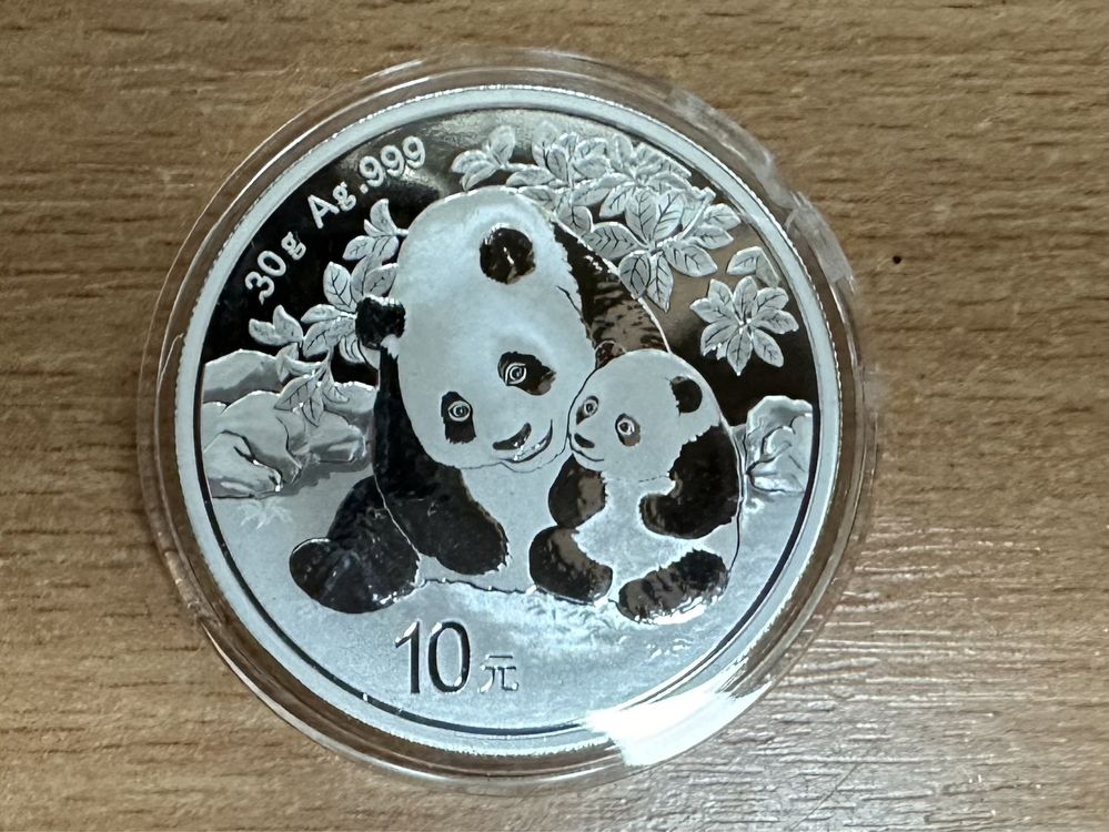 Инвестиционная монета Китая панда 2024 год