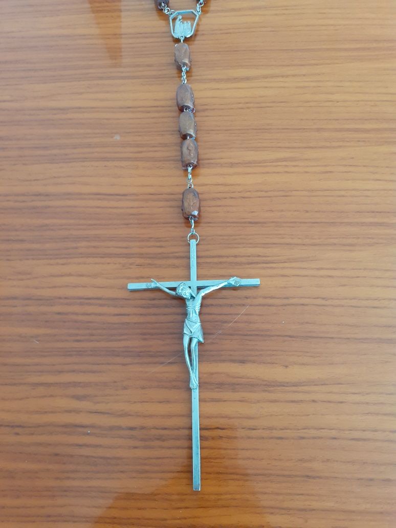 Terço Crucifixo Vintage Grande