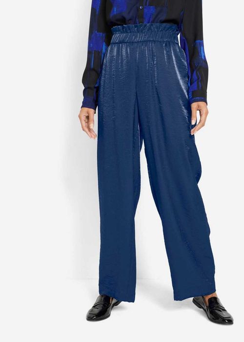 B.P.C granatowe spodnie damskie z połyskiem 36.