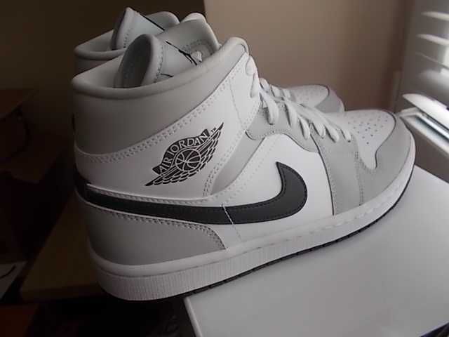 r. 40,5- 26 cm) Nike Jordan 1 Mid Light Smoke Grey Women's BQ6472,-015