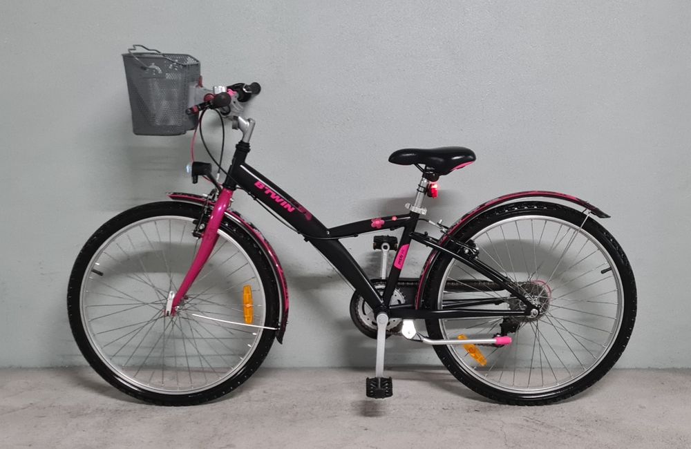 Bicicleta de menina bTwin poply 500 roda 24"