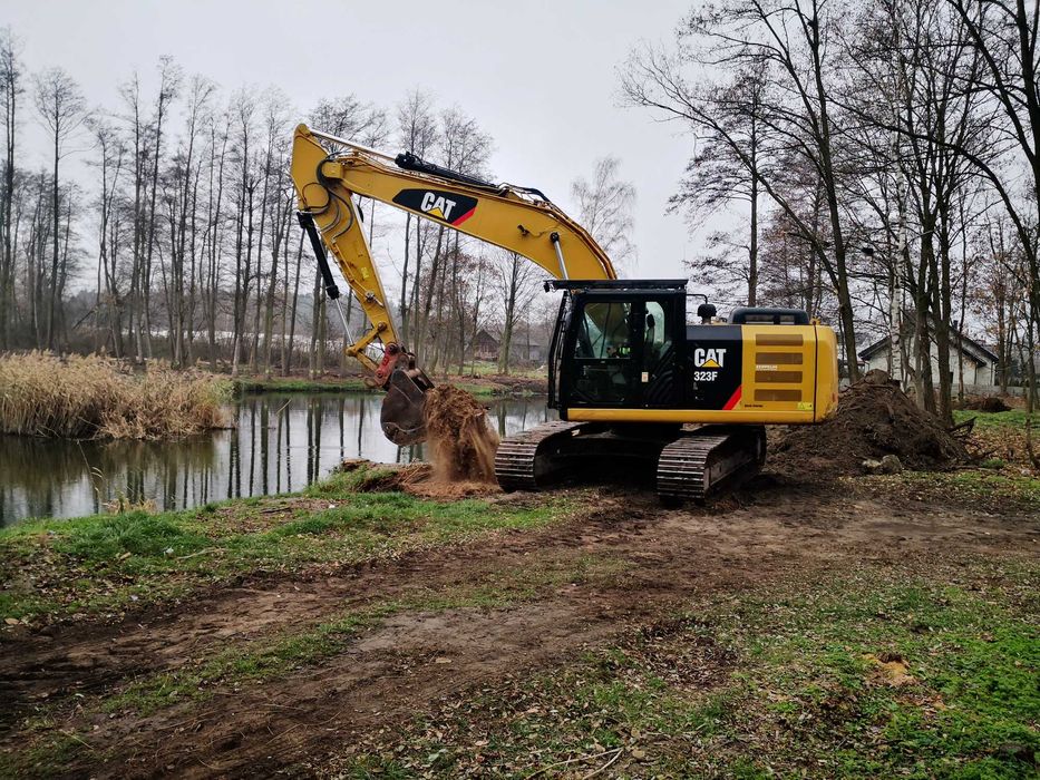 Usługi koparką, koparko-ładowarką, koparką long, transport, piasek