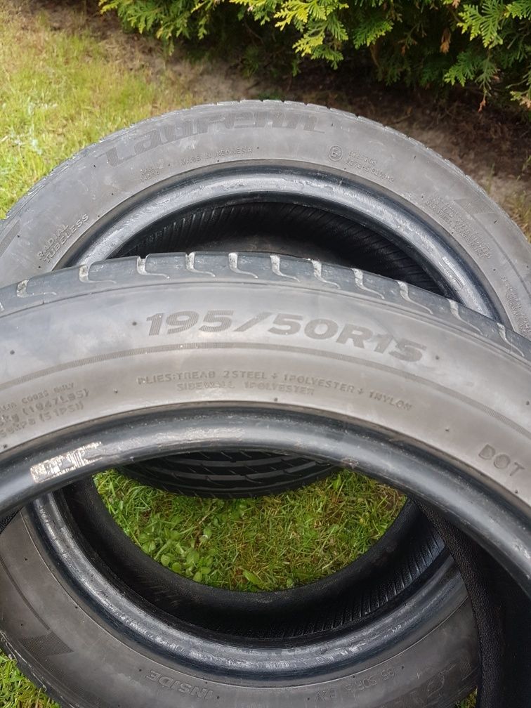 Opony letnie 195/50 R15 jak nowe