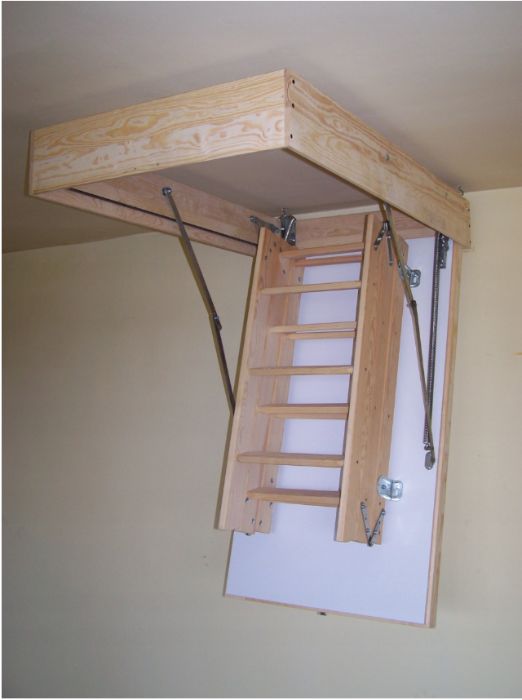 Schody strychowe ocieplane Termo drewniane 80x110 gr. 53mm