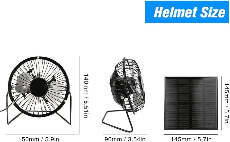 Wentylator zasilany panelem słonecznym usb