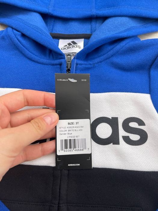 США! Дитячий спортивний костюм Adidas Cotton AG6226 Оригінал! 3р, 4р