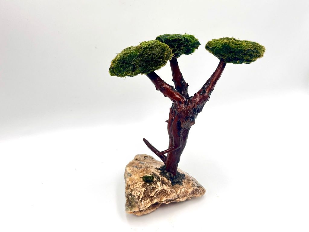 Piękna Ozdoba Aranżacja do Akwarium Drzewko Bonsai