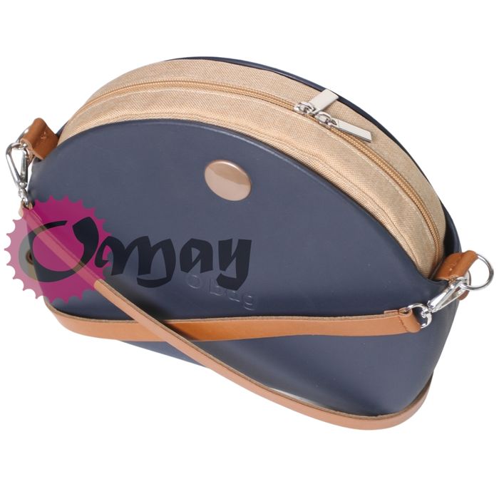 organizer OBAG MOON LIGHT beżowy len biszkopt 2 kieszenie wkład OMAY