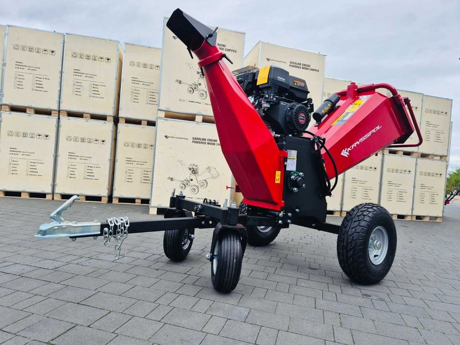 Rozdrabniacz spalinowy Krysspol420cm3 el.start gałęzie do 15cm+Gratis!