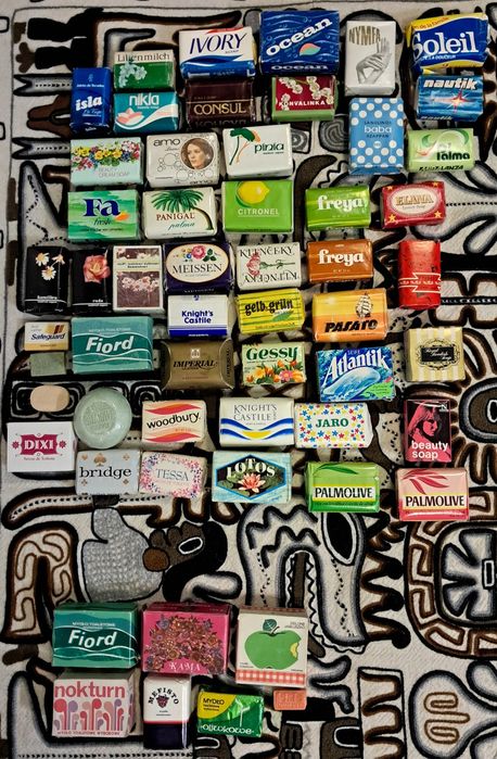 Mydła toaletowe kolekcja mydeł PRL i zagranicznych vintage