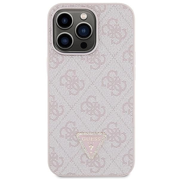 Etui Guess Crossbody 4G Metal Logo na iPhone 13 Pro Max - różowe