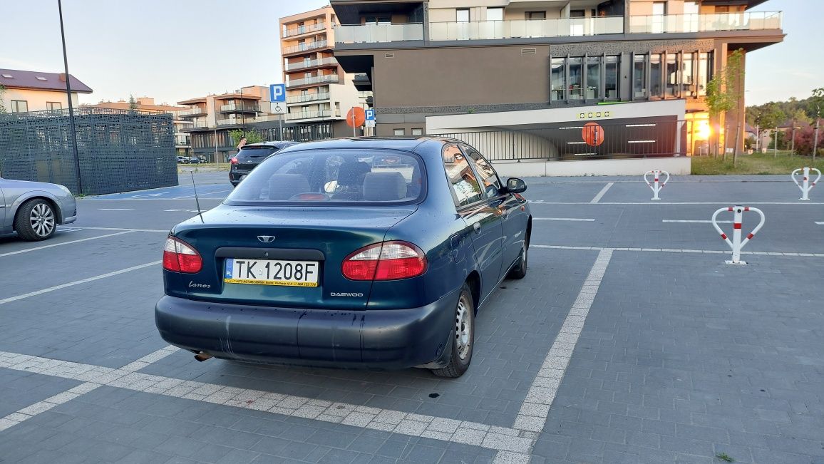 Lanos Daewoo garażowany butelkowa zieleń, bardzo dobry stan techniczny