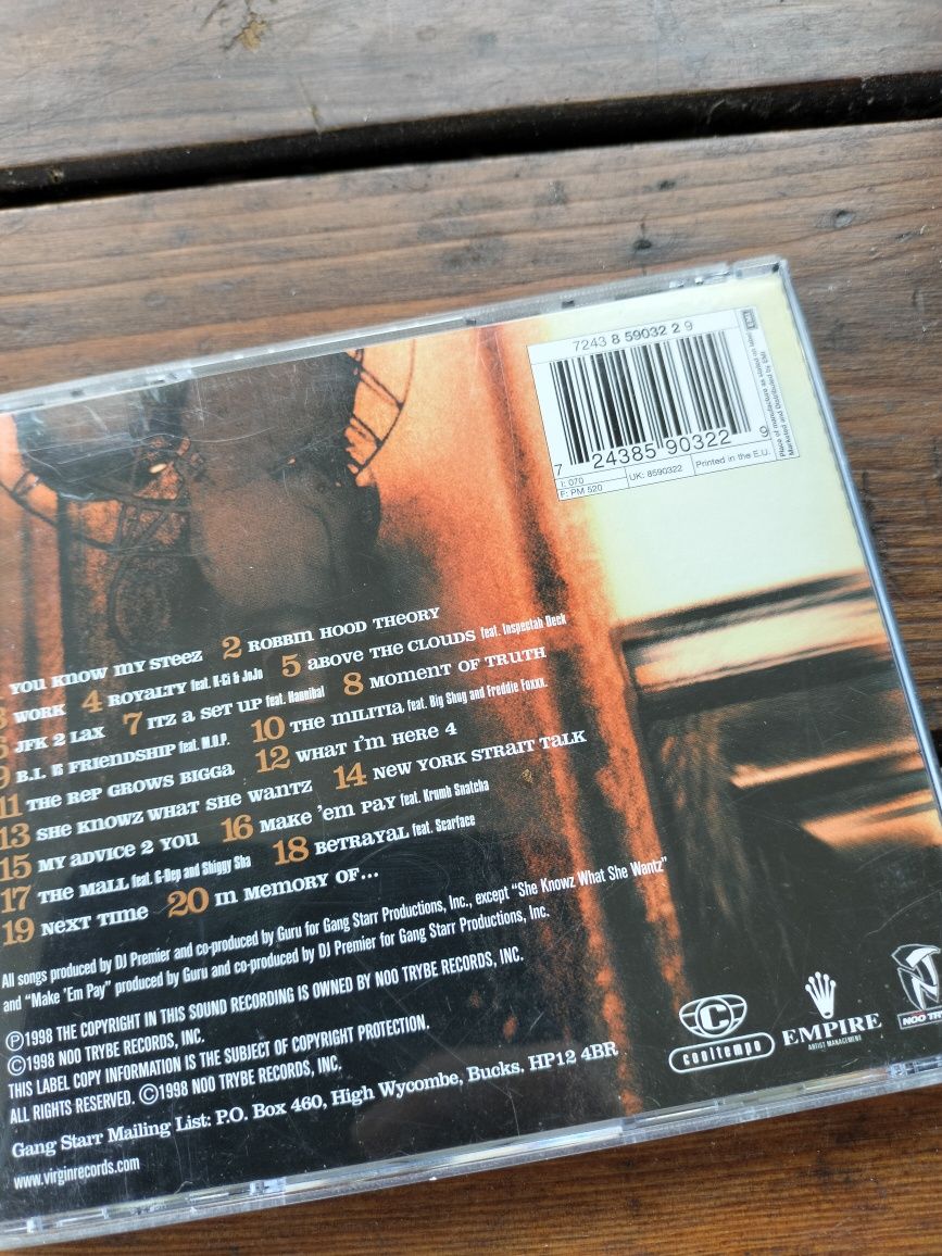 CD gang starr moment od truth method man