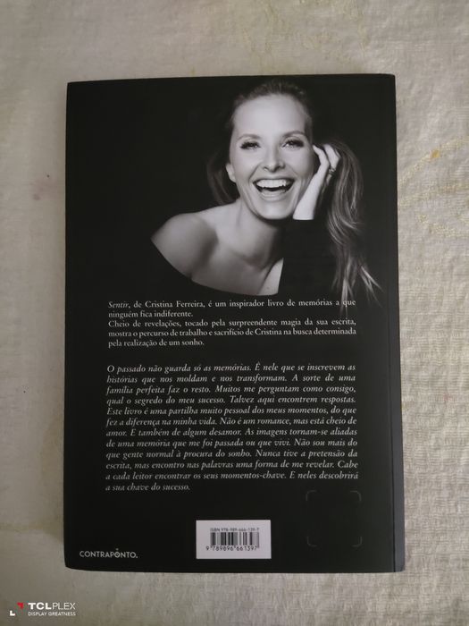 Livro sentir Cristina Ferreira