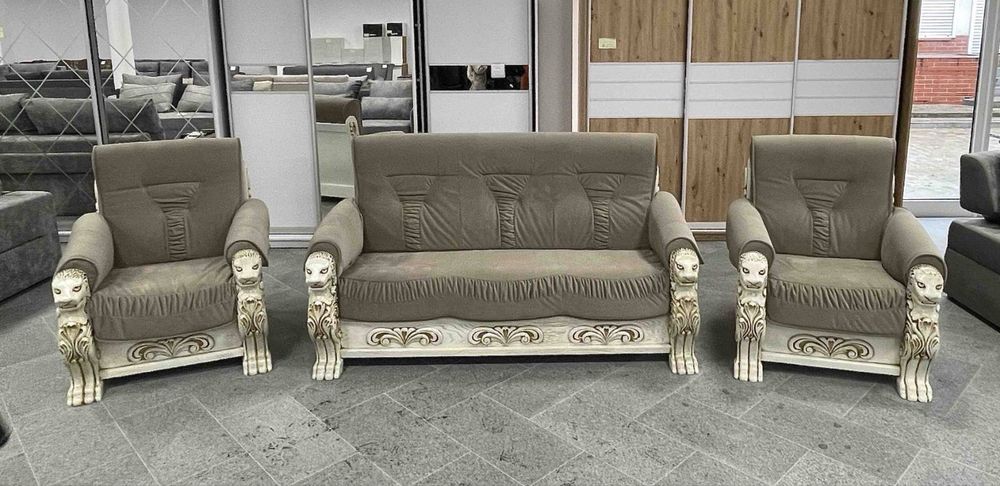 Продам дубовий диван + 2 крісла