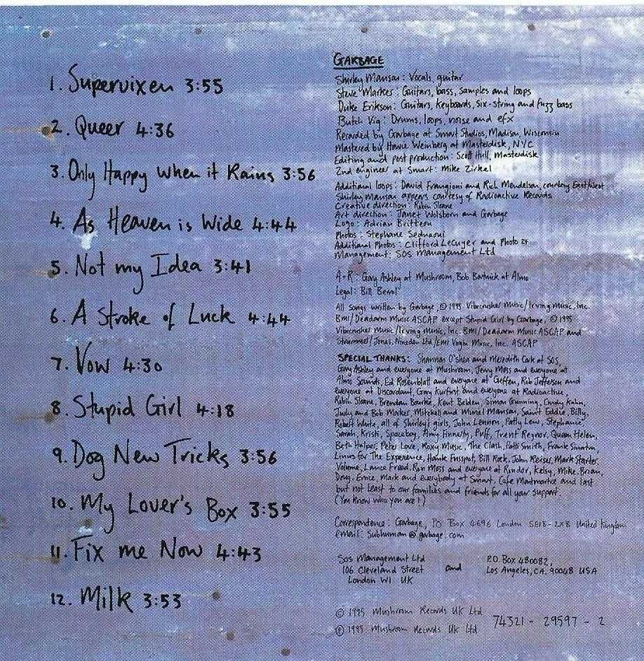 Garbage - - - - - Garbage - - - - - CD