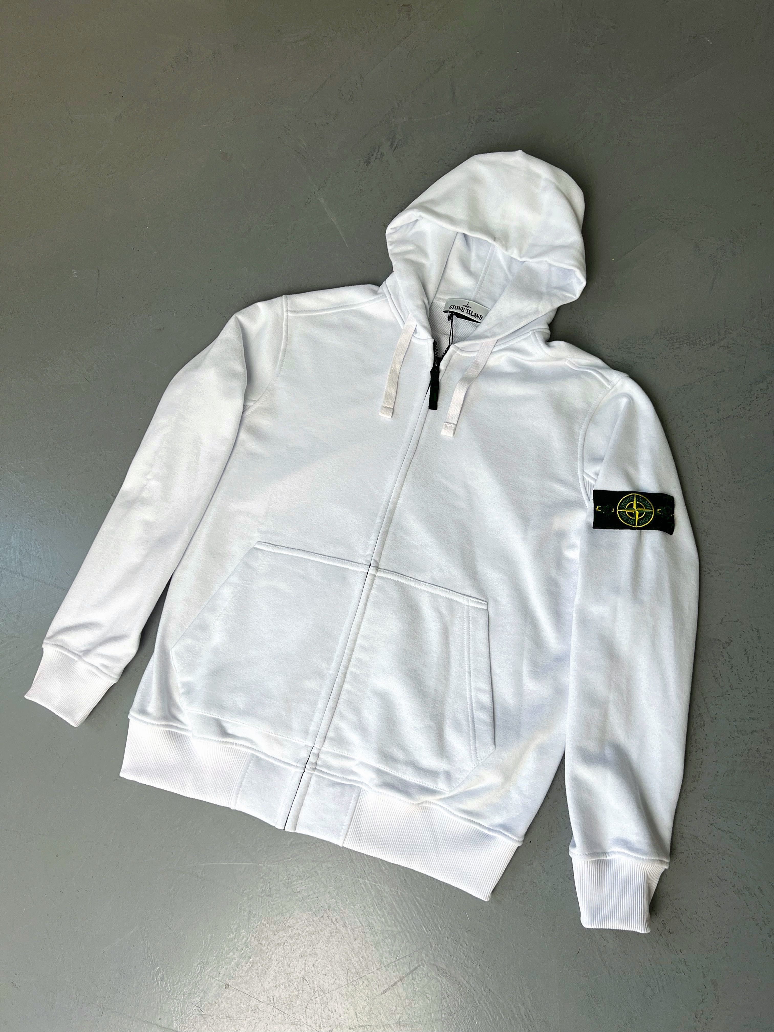Зіп Худі Stone Island - Темно-зелена Кофта Стон Айленд Світшот Стонік