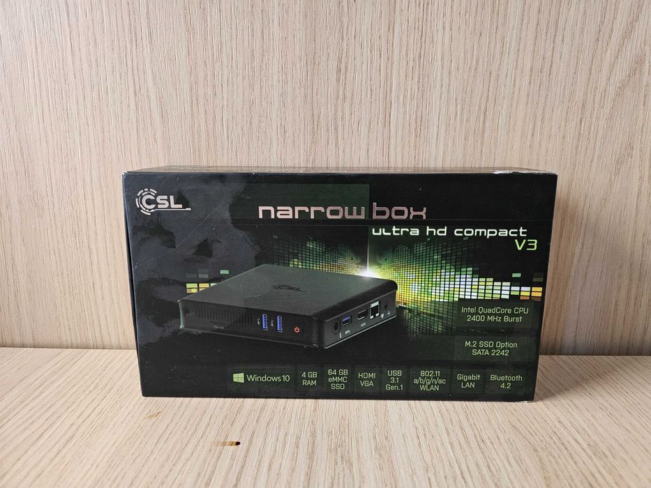 MINI PC CSL Narrow Box – Ultra HD Compact V3