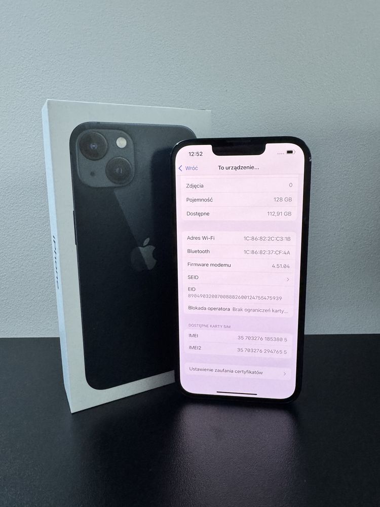 iPhone 13 128 GB – Bateria 79% – Z Pudełkiem