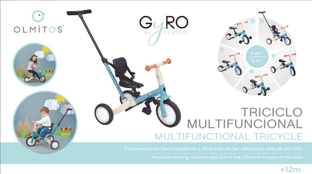 Triciclo Multifuncional GYRO - OLMITOS