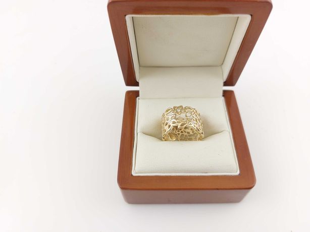 Piękny Złoty Pierścionek pr.585 / 14K r.14 4,63g