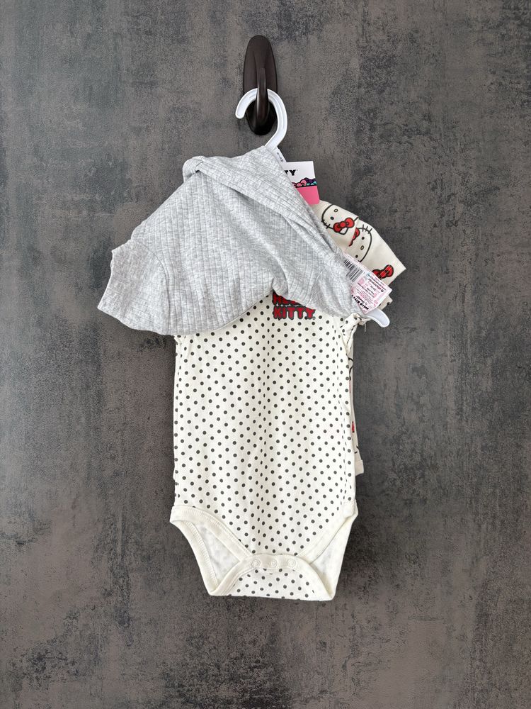 Body dziecięce x3, 6-9M, Hello Kitty