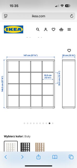 Regał IKEA Kallax 4x4