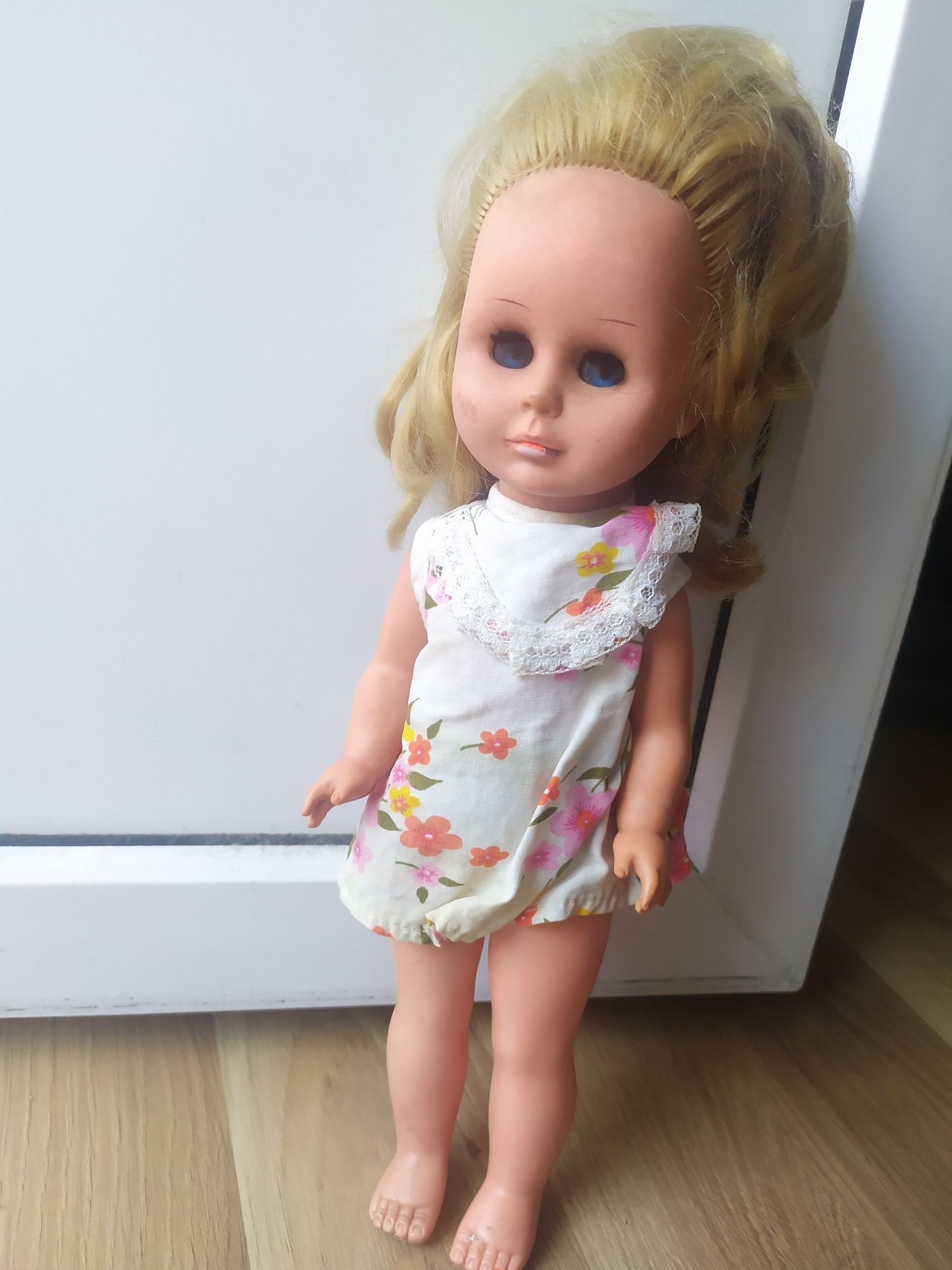 Лялька ГДР 36 см з довгим волоссям