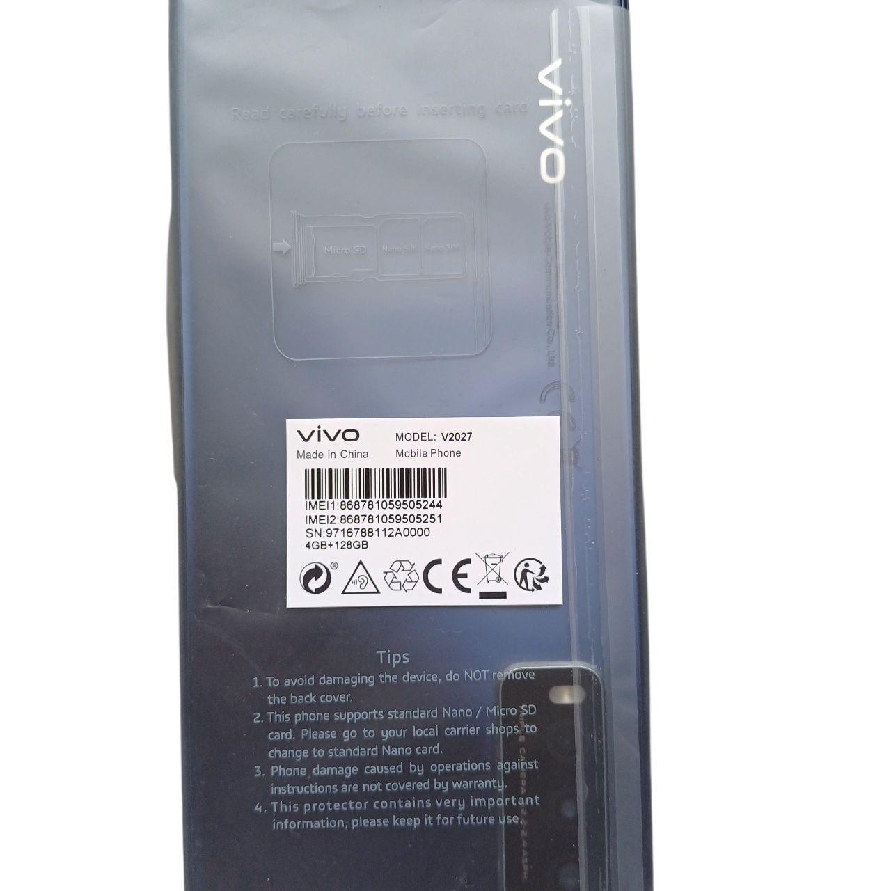 Telefon komórkowy Vivo y20s v2027