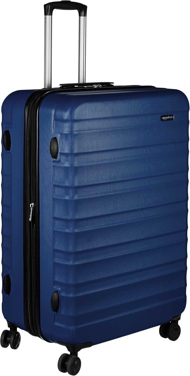 Amazon - Mala de viagem rígida giratória, expansivel, 105l, 78cm, Nova