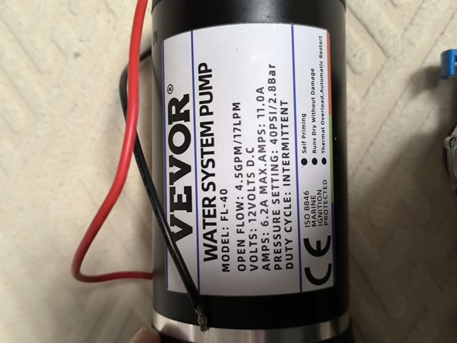 Bomba de pressão de água de diafragma VEVOR FL-30 Bomba de pressão