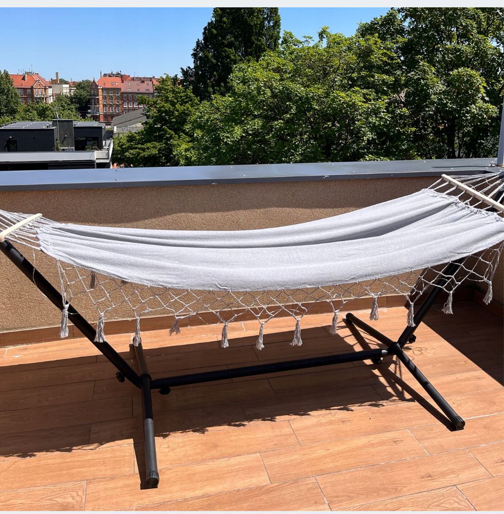 Hamak ogrodowy dwuosobowy 200x150 cm