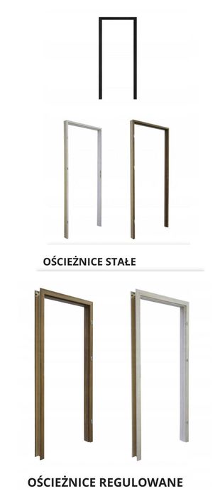 WINdoor ościeżnica do drzwi futryna stała 9cm, akcesoria, kolory