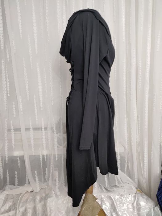 Strój przebranie gotyk suknia gotycka kaptur łańcuch roz. M++