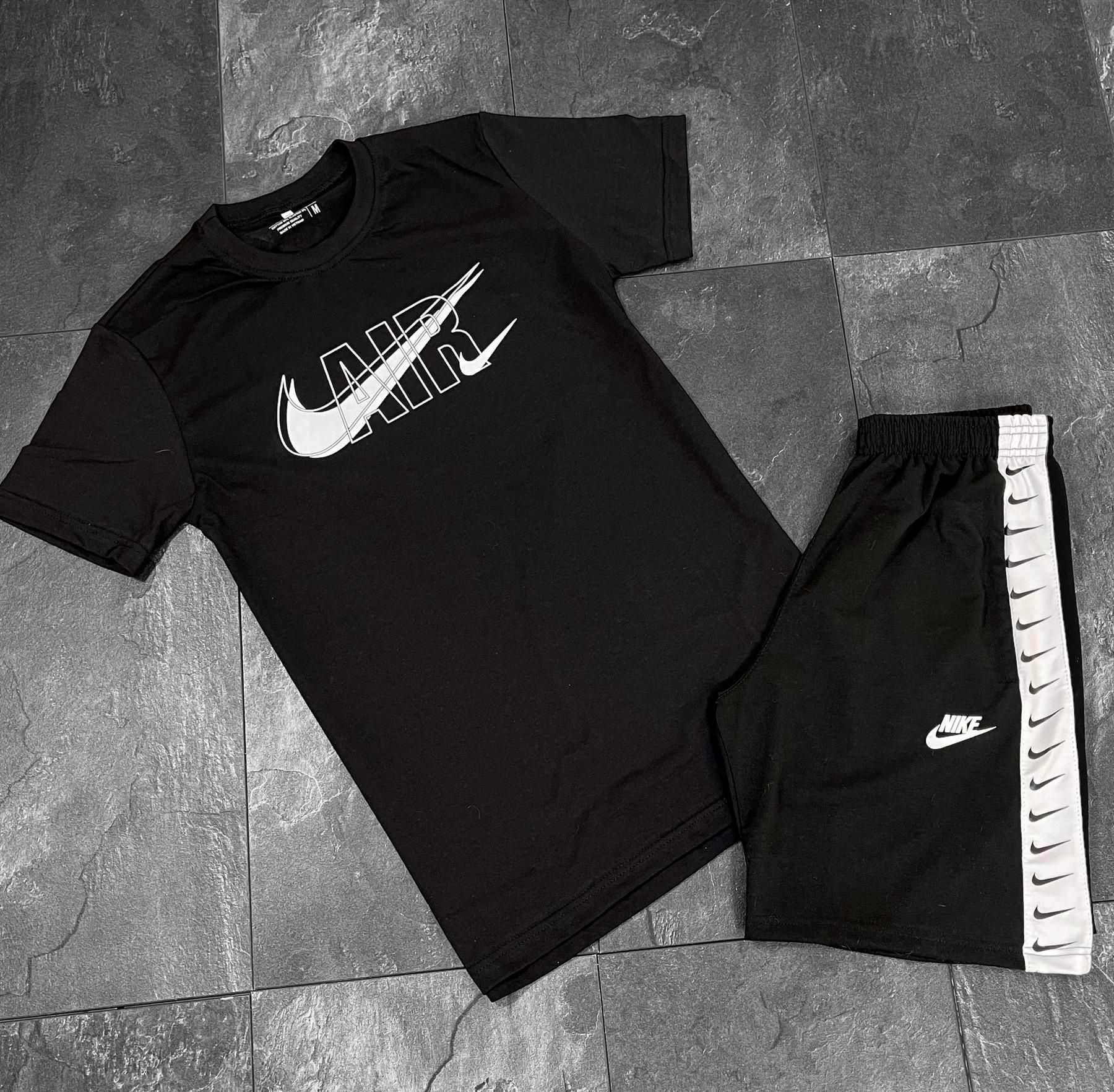 Мужская футболка Найк чоловічі шорти Nike набір літо лампас