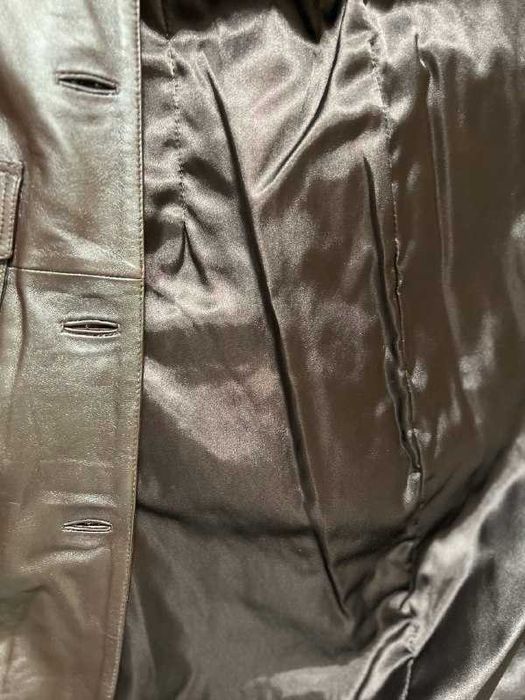 Кожаная куртка тренч натуральная кожа 44р.