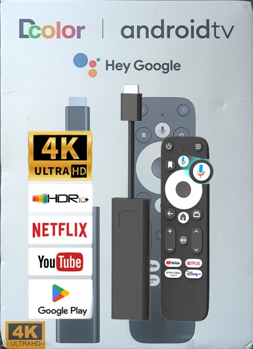 Смарт ТВ приставка Google GD2 GD1 4K Netflix лучше Kickpi KP1 Xiaomi b