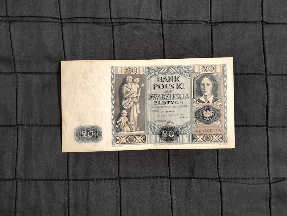 20 złotych z 1936 roku, banknot, seria AZ